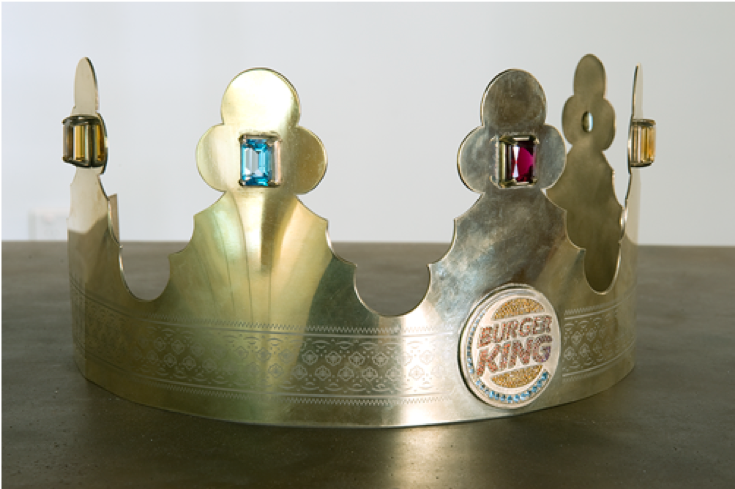 Bedazzled Burger King crown.